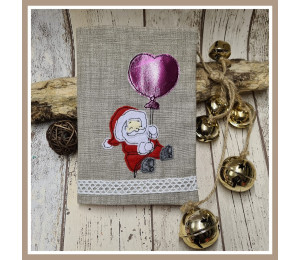 ADVENTSKALENDER 7. Dezember - Stickdatei Fliegender Nikolaus Appli